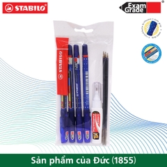 Bộ 4 bút bi STABILO Exam Grade 588F nét 0.7mm