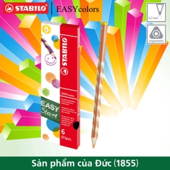 Hộp bút chì màu thuận tay trái STABILO EASYcolors CLE33L (Hộp 6 cây)