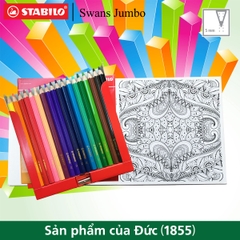 Hộp chì sáp màu STABILO Swans Jumbo 18 màu
