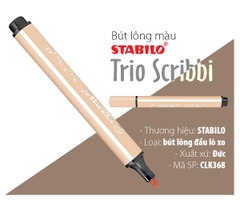 Hộp bút lông màu STABILO Trio Scribbi CLK368 hộp 12 màu