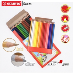 Combo hộp bút chì màu STABILO Swans 36 màu