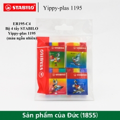 Bộ 4 gôm STABILO Yippy-plas 1195 (nhiều màu)