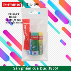 Bộ 3 tẩy  STABILO Trio (nhiều màu)
