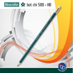 Bút chì gỗ Hernidex 588 HIGH QUALITY HB có gôm tẩy (HDPC588-HB)