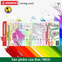 Hộp 18 bút dạ quang STABILO swing cool/ swing cool Pastel (HL27518P)