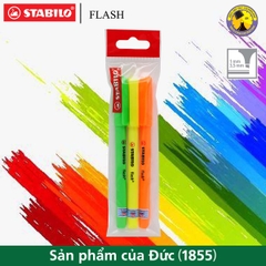 Bộ 3 cây bút dạ quang STABILO FLASH (HL555-C3)