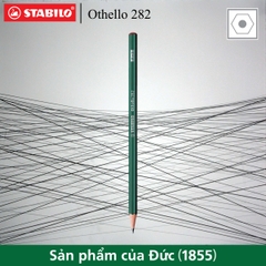 Bút chì gỗ phác thảo STABILO Othello 282 thân sọc trắng xanh