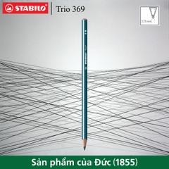 Bút chì gỗ STABILO Trio 369 2B thân tam giác sọc PC369
