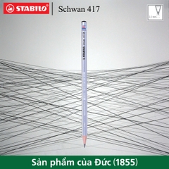 Bút chì gỗ STABILO Schwan 417 2B (thân màu bạc)
