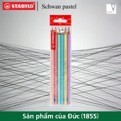 Bộ 6 bút chì gỗ STABILO Schwan Pastel 421 2B