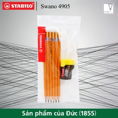 Bộ 6 bút chì gỗ STABILO Swano 4905 HB