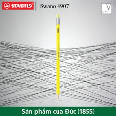 Bút chì gỗ STABILO Swano 4907 HB, có đầu tẩy (PC4907-HB)