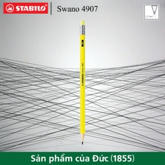 Bút chì gỗ STABILO Swano 4907 HB, có đầu tẩy (PC4907-HB)