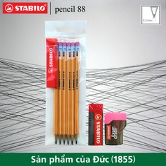 Combo bộ 6 bút chì gỗ STABILO Pencil 2B PC88 (PC88-C6)