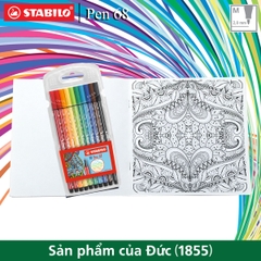 Vỉ bút lông STABILO Pen 68 1.0mm 10 màu/vỉ
