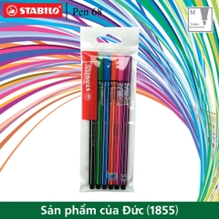 Bộ 6 Bút lông màu STABILO Pen68 1.0mm