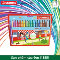 Bút lông đầu to STABILO Power PW280-24 (hộp 24 màu)