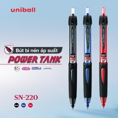 Bộ 3 bút bi bấm Uni Power Tank SN220 nét 1.0