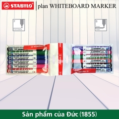 Bộ 6 bút viết bảng STABILO WhiteBoard đầu tròn/vuông 641/643