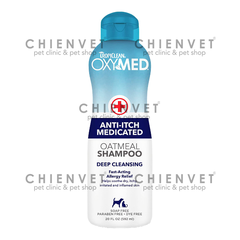 DẦU GỘI TRỊ NGỨA TRÊN DA DO GÀU CHO CHÓ - OxyMed Medicated Oatmeal Shampoo  592ml