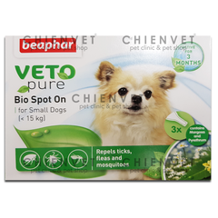 Bio spot on for small dog (<15kg) - Phòng trị ve, bọ chét cho chó nhỏ hơn 15kg