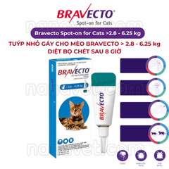 Bravecto Spot-on Solution for cats 2.8-6.26kg