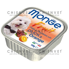 Pate cho chó vị vịt và cam - Monge Fruit DUCK & Orange 100gr