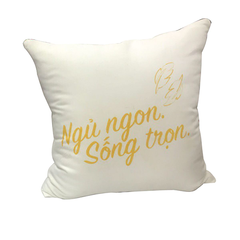 Gối tựa Vintage có chữ