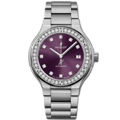 đồng hồ Hublot Classic Fusion Purple Diamonds Bracelet 38mm