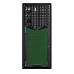 VERTU METAVERTU Dark Green Alligator Leather With Clous De Paris