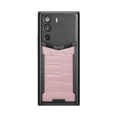 VERTU METAVERTU Sakura Pink Alligator Leather With Clous De Paris