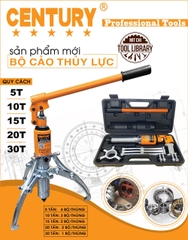 Bộ cảo thủy lực 3 chấu 5-30 tấn CENTURY  - Sỉ Lẻ đồ nghề Mit Chi