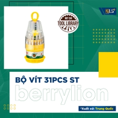 Bộ 31 MŨI Vít bộ  Berrylion Hộp tròn