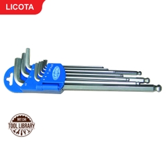 Bộ Lục Giác 9 Cây Hệ Mét 1.5-10mm - LICOTA