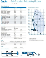 Xe nâng người làm việc trên cao Genie Z135\70