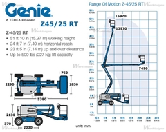 Xe nâng người làm việc trên cao Genie Z45\25