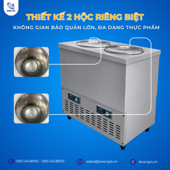 Tủ Giữ Lạnh Soup 2 Hộc 64L, KISTEM SWMJ-22R