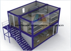 Nhà di động container 2 tầng