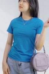 Áo Thun - Xanh Coban - Tròn - 12B