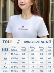 Áo thun nữ tay ngắn-Cổ tròn-Vàng-In TL-PSB07-Mẫu 11