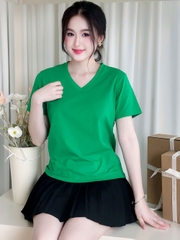 Áo thun nữ cổ Tim - Xanh Lá - BSA04