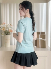 Áo thun nữ cổ Tim - Xanh Mint - BSA27