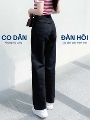 Quần Jean Nữ -Ống Suông-Màu Đen-QJT03