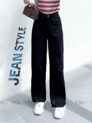 Quần Jean Nữ -Ống Suông-Màu Đen-QJT03