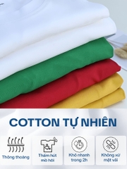 Áo thun nữ Cotton in màu Vàng V17-PAR