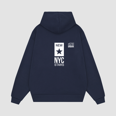 Áo Khoác Nỉ-Xanh Mực-In chữ NYC-KIM51-M20