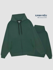 Áo Khoác Nỉ-Màu Xanh Rêu-KIM52