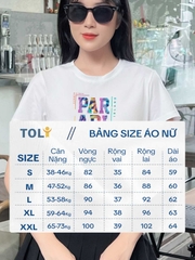 Áo thun nữ Cotton in màu trắng Z41-PAR