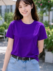 Áo thun nữ cổ tròn TOLI BSB10 – Cotton mềm, form suông gọn dáng, dễ phối mặc mỗi ngày