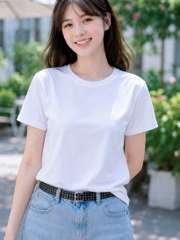 Áo thun nữ cổ tròn TOLI BSB46 – Cotton mềm, form suông gọn dáng, dễ phối mặc mỗi ngày